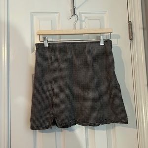 Gingham Mini Skirt